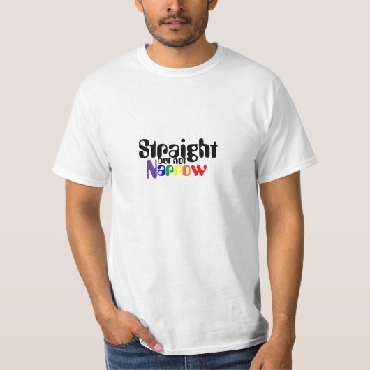 Rechts maar niet pijlvormig t-shirt (Voorkant)