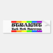 Rechts, maar niet smal! bumpersticker (Voorkant)