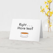 Rechts. . . Meer thee? - theeofferte Kaart (Gele Bloem)