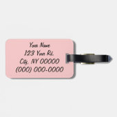 Rechts naar de cocktails bagagelabel (Achterkant horizontaal)