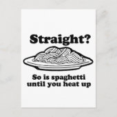 RECHTS? Net zoals spaghetti Briefkaart (Voorkant)