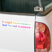 Rechts niet versmallen bumpersticker (Op Truck)