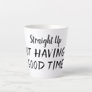 Rechts omhoog zonder een goede - tijdKoffieMok Latte Mok