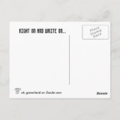 Rechts op en schrijf over briefkaart (Achterkant)