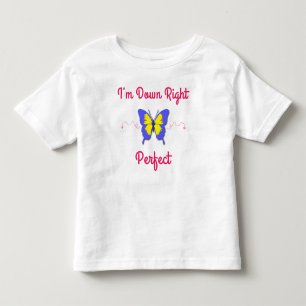 Rechts perfect, onderaan Syndrome Butterfly Kinder Shirts