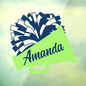 Rechts tegenover cheerleading achtervenster Cling Raamsticker (Vel 3)