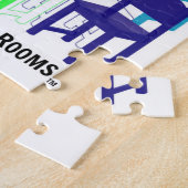 Rechts van de kamers Houd uw stoel puzzel (Zijkant)