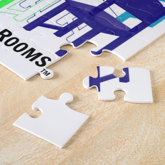 Rechts van de kamers Houd uw stoel puzzel (Zijkant)