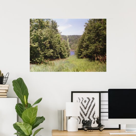 Rechts van de pijpleiding poster (Thuiskantoor)