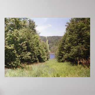 Rechts van de pijpleiding poster