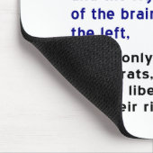 Rechts vooruitstrevende progressieven muismat (Hoek)