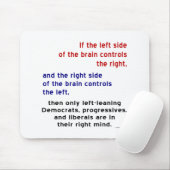 Rechts vooruitstrevende progressieven muismat (Met muis)