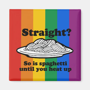 RECHTS? ZO SPAGHETTI TOT U HET OPHOORT MAGNEET