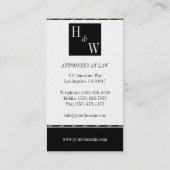 Rechtsadviseur Platinum Rechtsbijstand advokaat Visitekaartje (Achterkant)