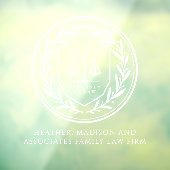 Rechtsadvocaat Laurel Bedrijfsraamfolie Raamsticker (Vel 3)