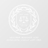 Rechtsadvocaat Laurel Bedrijfsraamfolie Raamsticker (Vel)