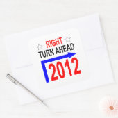 RECHTSAF 2012_sticker Vierkante Sticker (Envelop)