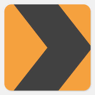 Rechtsaf verkeersbord Stickers