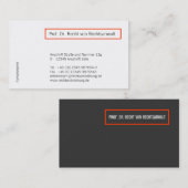 Rechtsanwalt Karten Visitekaartje (Voorkant / Achterkant)