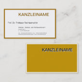 Rechtsanwalt Visitenkarte Visitekaartje (Voorkant / Achterkant)