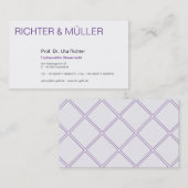 Rechtsanwälte Visitenkarte Visitekaartje (Voorkant / Achterkant)