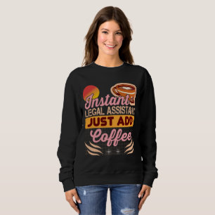 Rechtsassistent koffie sweatshirt cozi