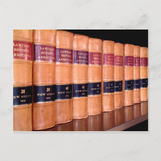 Rechtsboeken Briefkaart (Voorkant)