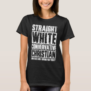 Rechtse blanke conservatieve christen t-shirt