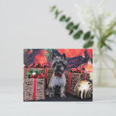 Rechtse Kerstmis - - Steenhoop Feestdagenkaart (Staand voorkant)