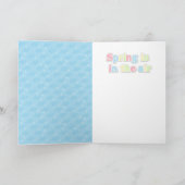 Rechtse Pasen - Pomeranian - Feestdagen Kaart (Binnen)