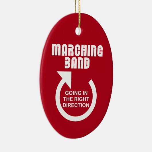 Rechtse richting Marching Band Keramisch Ornament (Rechts)