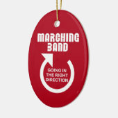 Rechtse richting Marching Band Keramisch Ornament (Links)