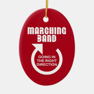 Rechtse richting Marching Band Keramisch Ornament