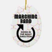 Rechtse richting Marching Band Keramisch Ornament (Voorkant)
