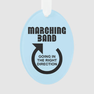 Rechtse richting Marching Band Ornament