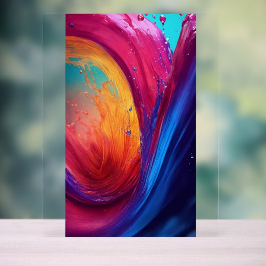 rechtsgrond acryl bord (Neutraal)