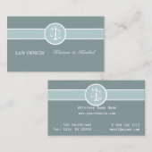 Rechtsgrond van het Hof van Justitie Visitekaartje (Voorkant / Achterkant)