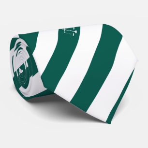 Rechtsgrondslag Aangepaste Initialen Groene Stripe Stropdas