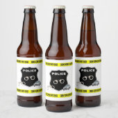 Rechtshandhaving op de plaats delict bier etiket (Flessen)