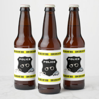 Rechtshandhaving op de plaats delict bier etiket