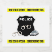 Rechtshandhaving op de plaats delict bier etiket (Enkel label)