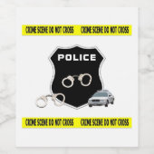 Rechtshandhaving op de plaats delict wijn etiket (Enkel label)