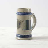 Rechtshandhaving Pensioenschild Gepersonaliseerd Bierpul (Voorkant rechts)