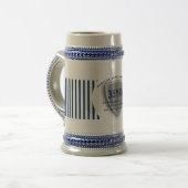 Rechtshandhaving Pensioenschild Gepersonaliseerd Bierpul (Voorkant links)