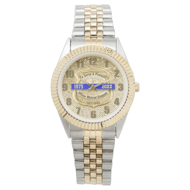 Rechtshandhaving Pensioenwacht Horloge (Voorkant)