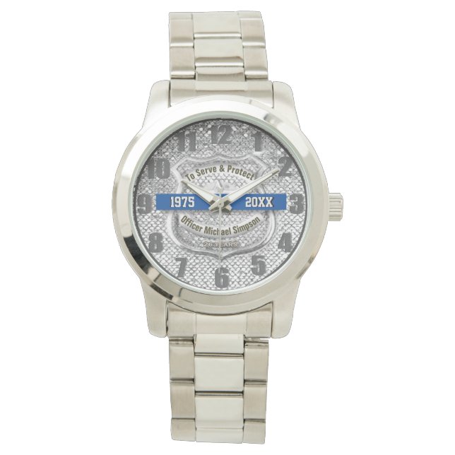 Rechtshandhaving Pensioenwacht Horloge (Voorkant)