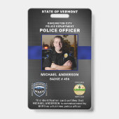 Rechtshandhaving persoonlijke foto politie-ID Kaar Badge (Front)