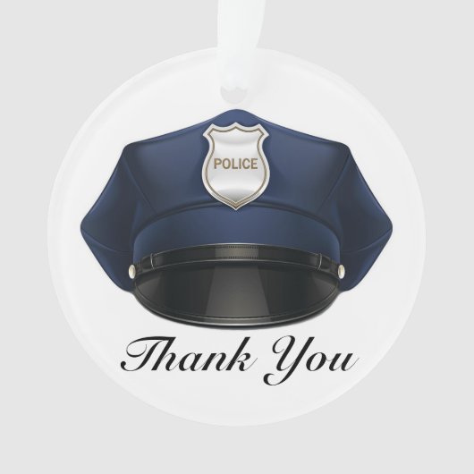 Rechtshandhaving - Politie - Dank u wel Ornament (voorkant)