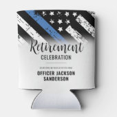 Rechtshandhaving Politie Departement Pensioen Part Blikjeskoeler (Achterkant)