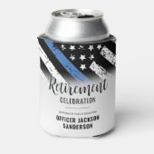 Rechtshandhaving Politie Departement Pensioen Part Blikjeskoeler (Blikje Achterkant)